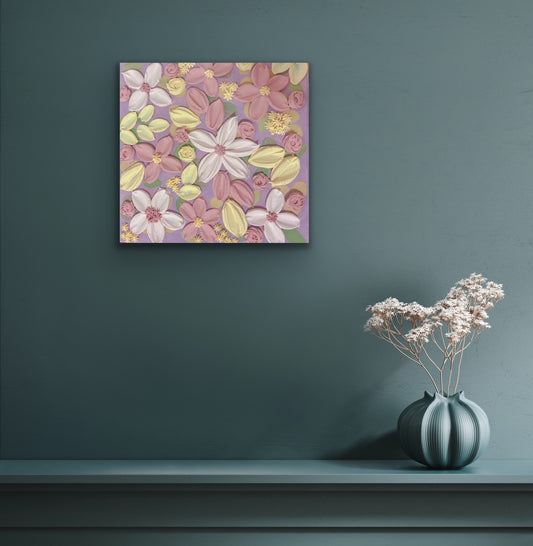 “An Heirloom Garden Affair” 10x10 Canvas