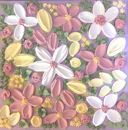 “An Heirloom Garden Affair” 10x10 Canvas