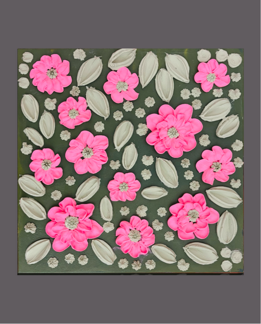 Love Grows Here on a12x12 Canvas