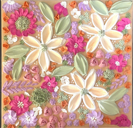 “Boho Bliss Love” 10x10 Canvas